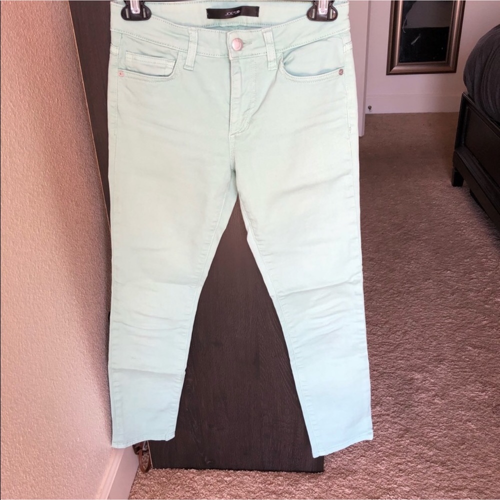🆕CUTE JOE’S MINT SKINNY ANKLE JEANS!! SZ. 24!😍💙 - Picture 2 of 3